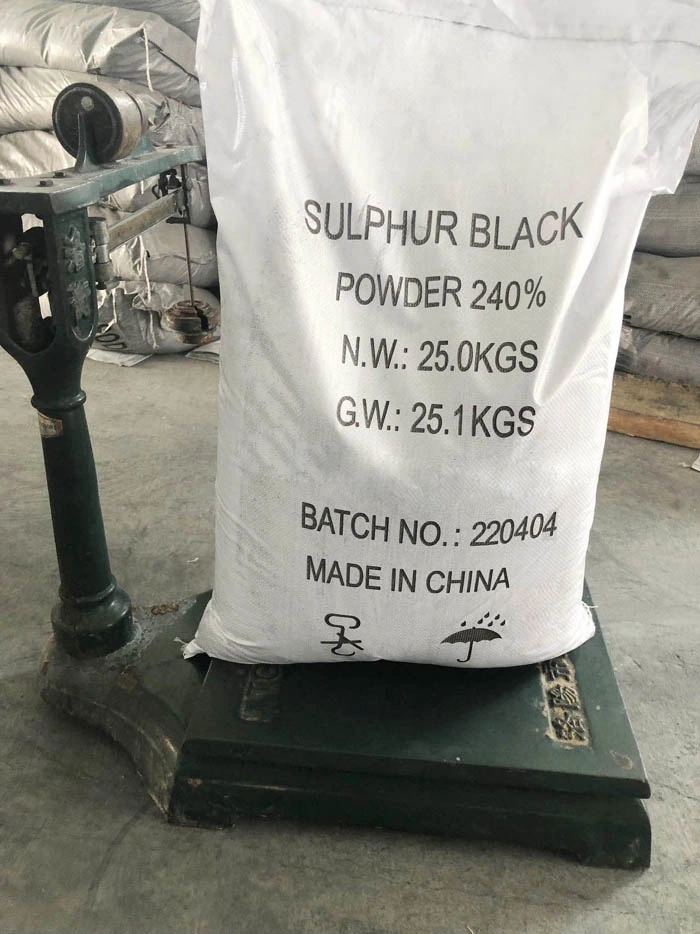 Br200% Br220% Br240% Sulphur Black Dyes for Textile